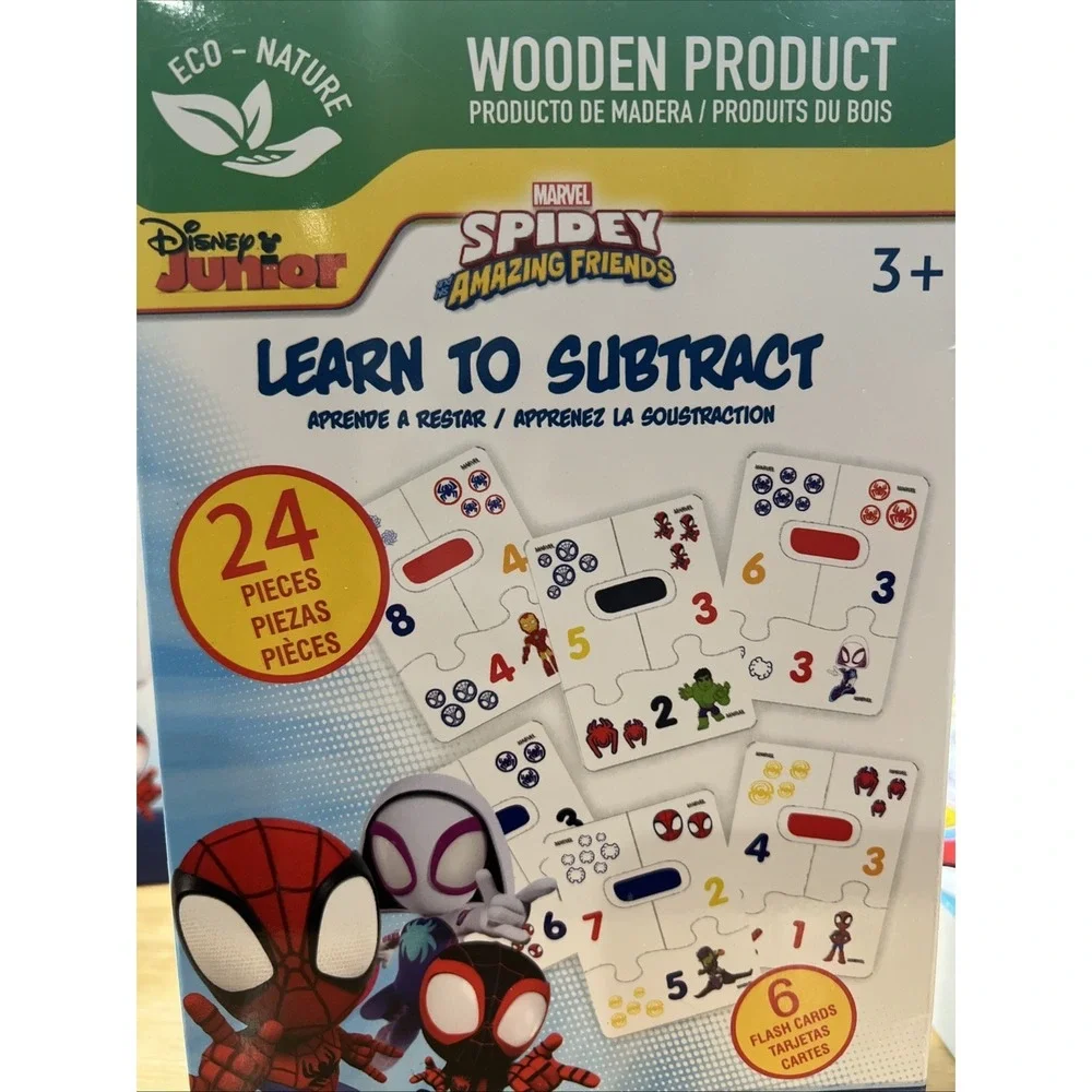 Disney‎ Junior Spidey & Amazing Friends Set Of 3 Flash Card Sets Learning Toys